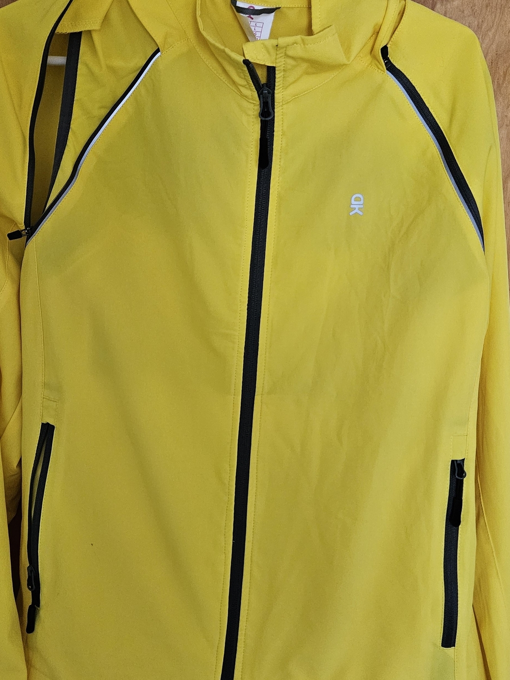 Little Donkey Andy Yellow Jacket for Women. Arms Zip Off To Convert To Vest